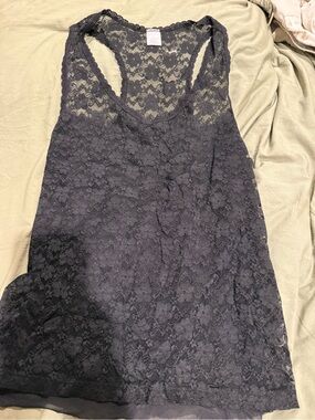 Cabernet Black Lace Racerback Chemise